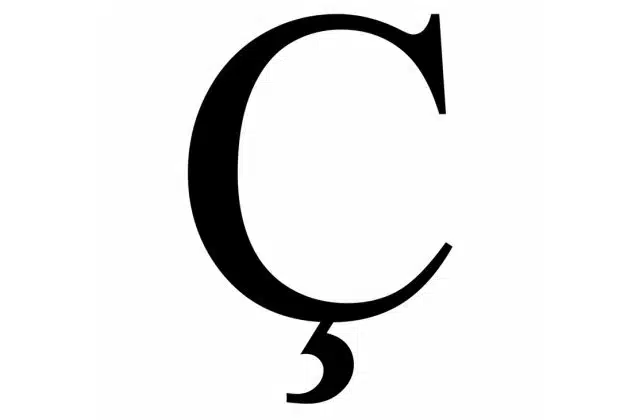 C cédille majuscule