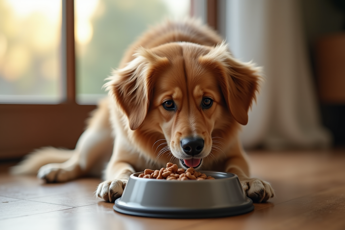 chien croquettes