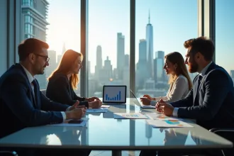Graphique illustrant les stratégies de gestion d'actifs en finance