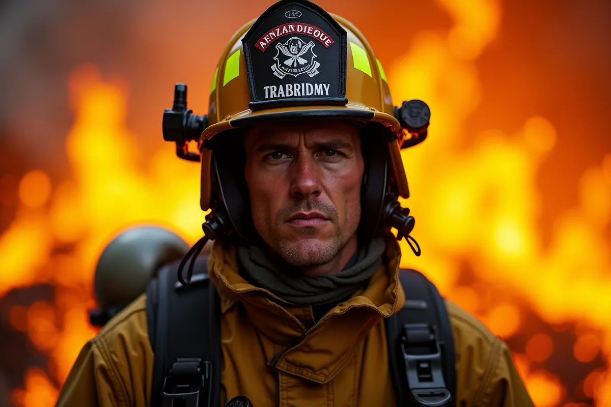Pompiers en action lors d'une intervention d'urgence en milieu urbain