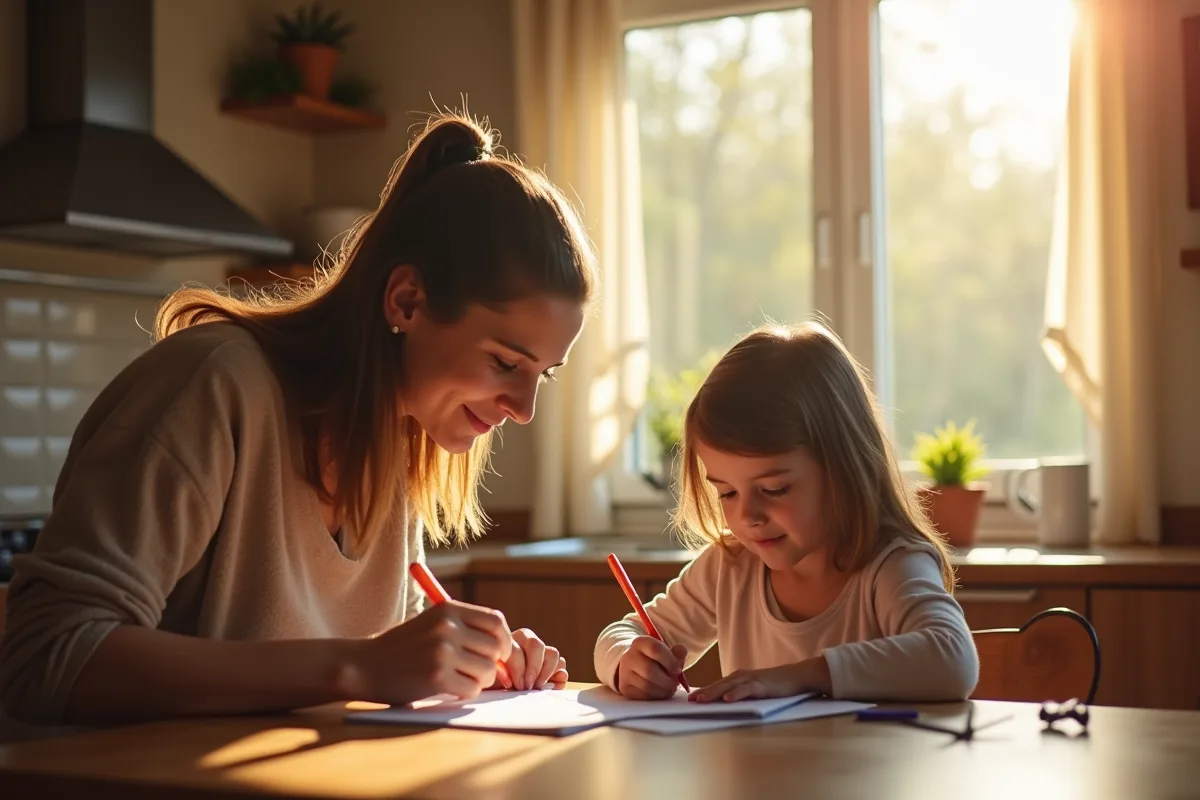Parent seul faisant face à des défis quotidiens pour élever ses enfants