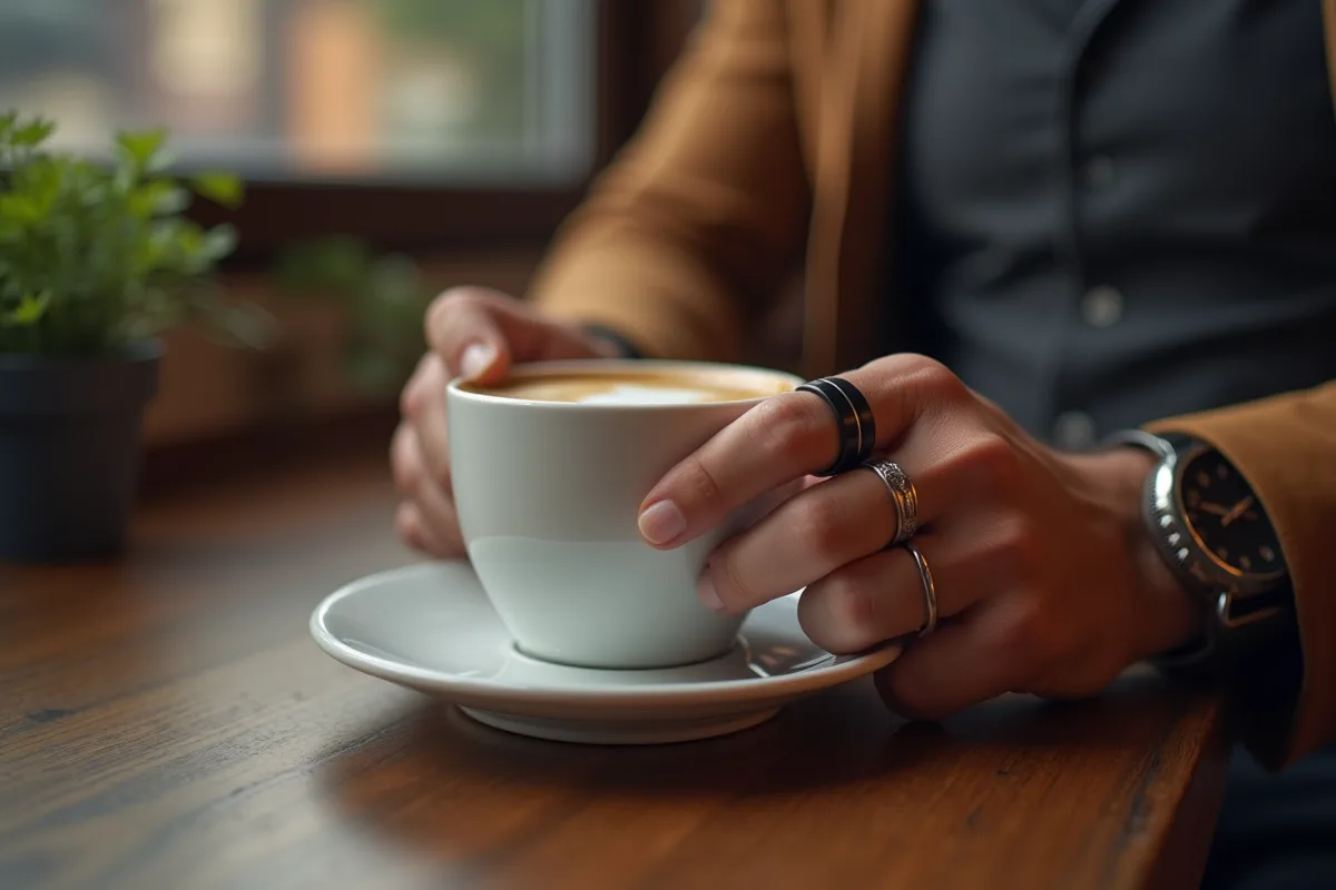 Bague en acier inoxydable pour homme, élégante et durable