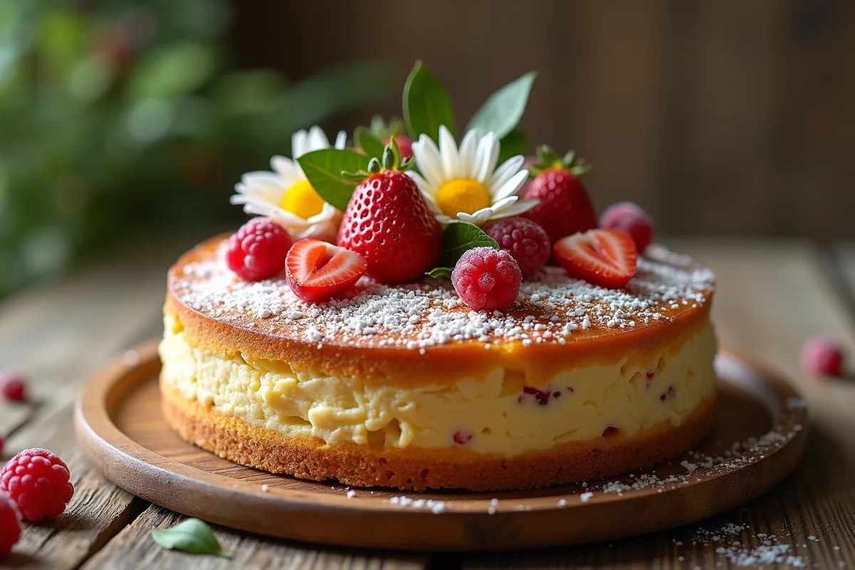 Gâteaux sans gluten avec farine de riz et sarrasin sur une table en bois