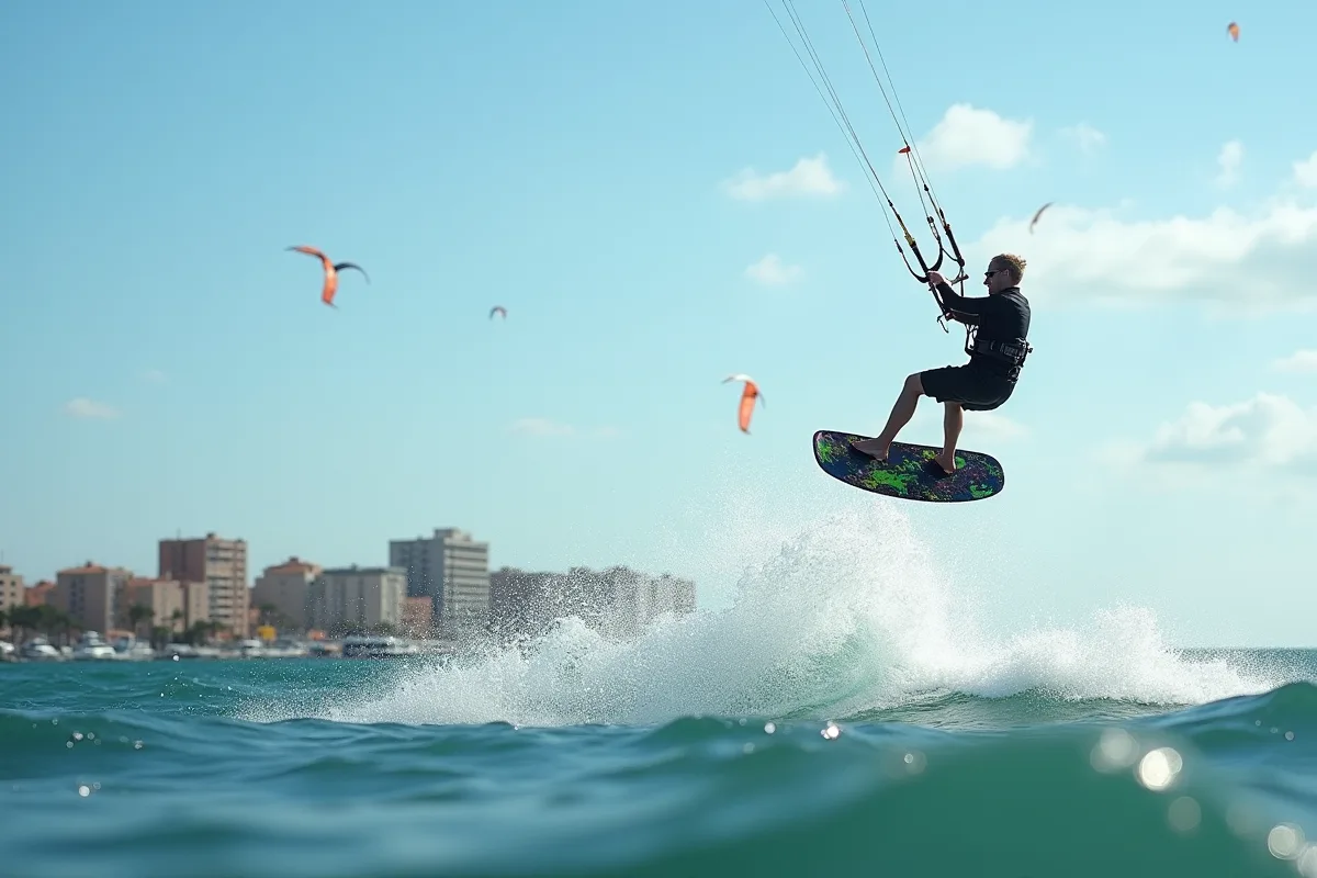 Conditions idéales pour le kitesurf à Palavas-les-Flots